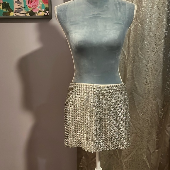 NWTRetrofete Ruby Embellished Mini Skirt - Picture 3 of 6